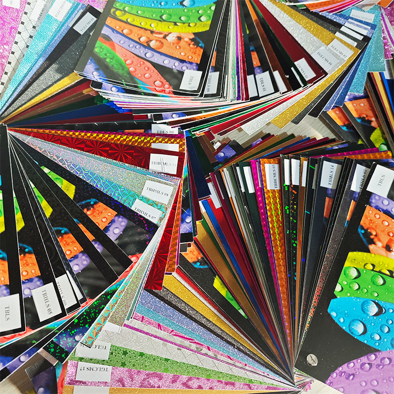 Taian thermal lamination film အမျိုးအစား နမူနာစာအုပ်ကို ပြသခြင်း။