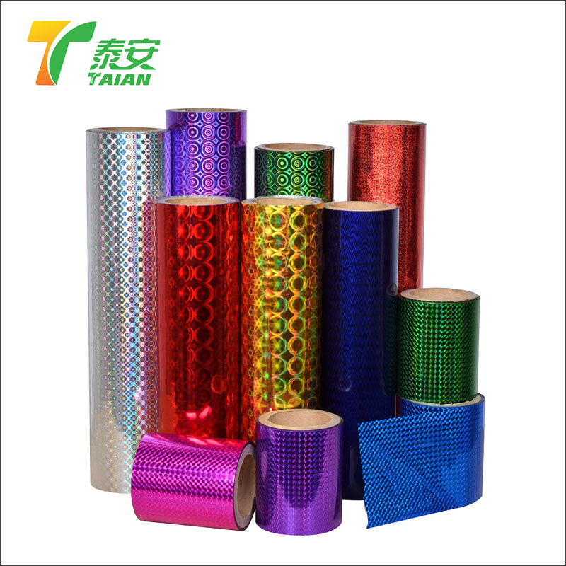 ရောင်စုံ Holographic Thermal Lamination Film Roll