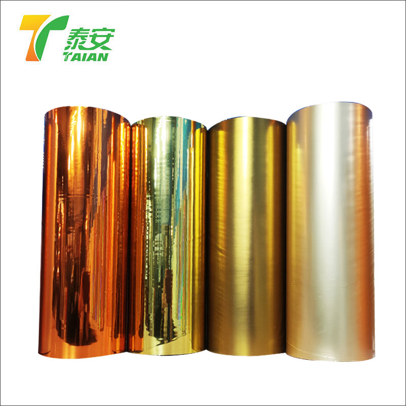 ဖဲကစားခြင်းအတွက် Gold PET Metalized Thermal Lamination Film