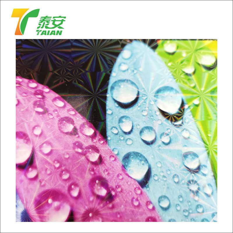 Shattered Glass Transparent Holographic Lamination ရုပ်ရှင်